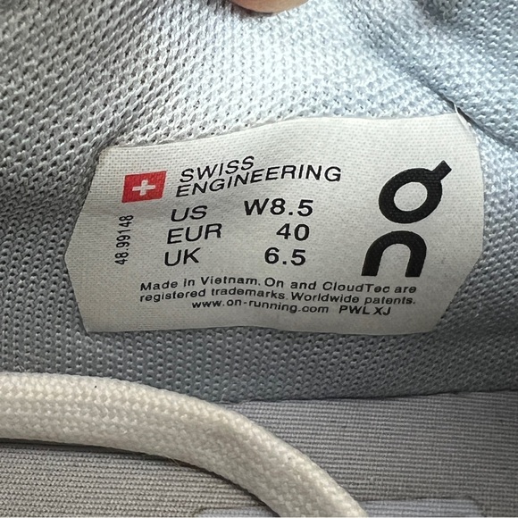 On Cloud THE ROGER Advantage White, Gray, Yellow Womens Size 8.5 - Picture 8 of 8